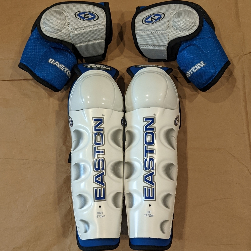 Easton Hockey 13" Shin guards / Long Elbow Pads